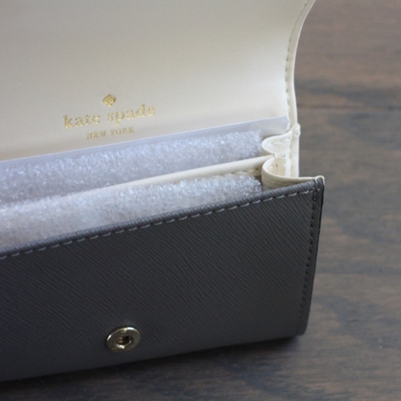 NWT Kate Spade Mikas Pond Christine Wallet - Grey - Picture 2 of 4